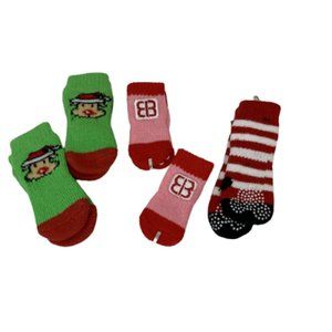 Small Pet Dog Socks Soft Anti Slip Boots Puppy Pet Cat Booties Paw Protector